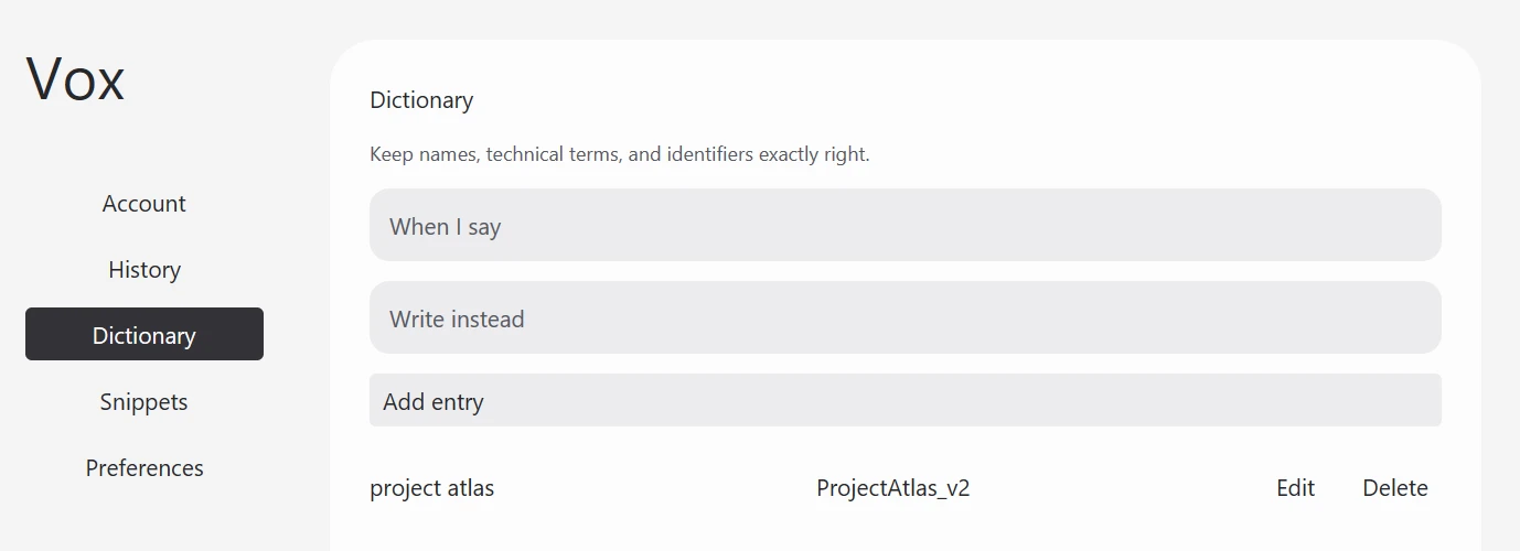 Vox's native Windows app